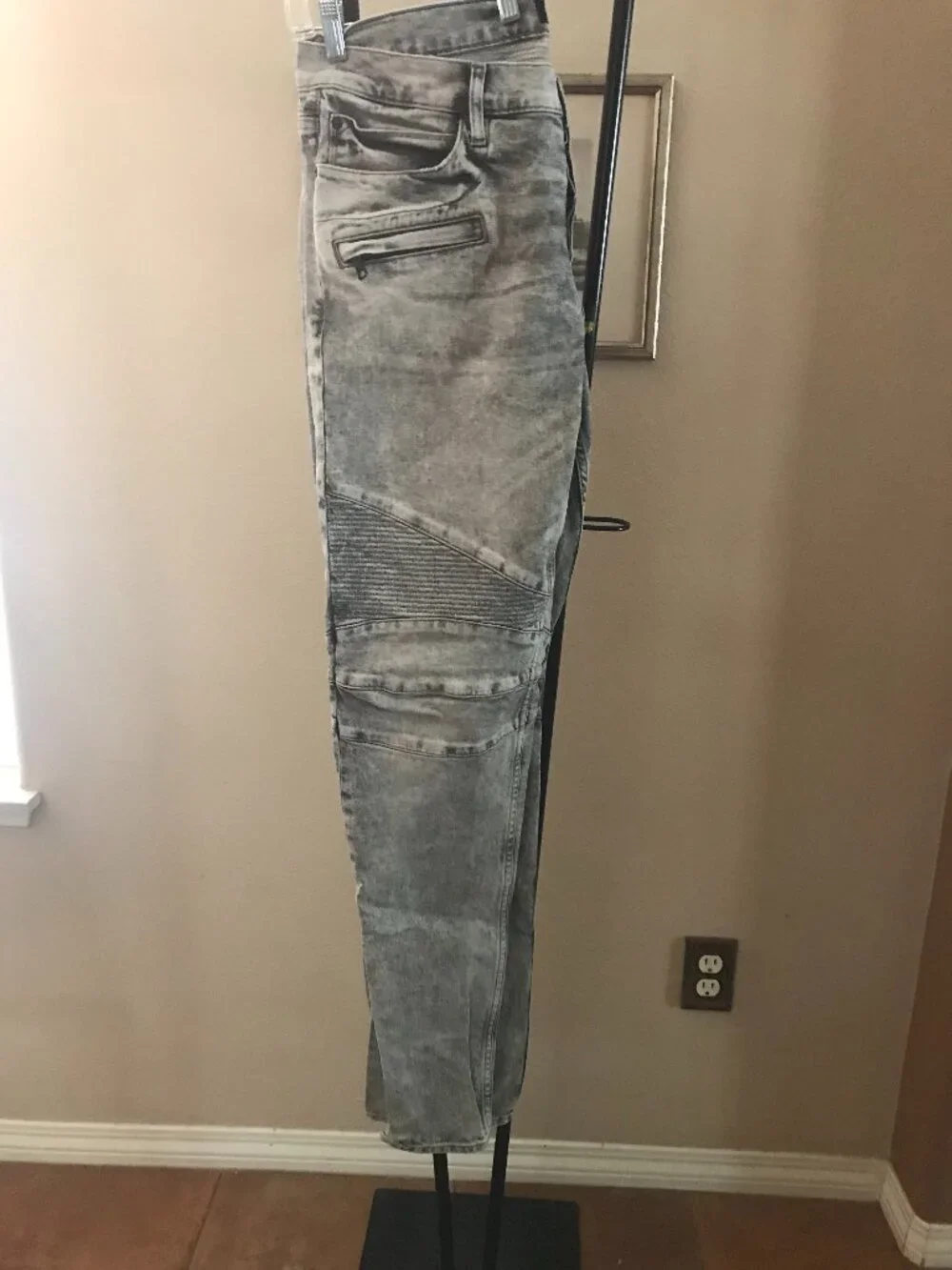 Mens Hudson Jeans sz 38 Blinder biker Skinny distressed fashion denim